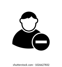 Vector icon of add friend contact. Add user sign. Avatar icon. Human face symbol. Manager.