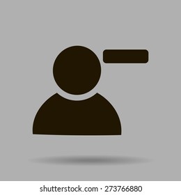 Vector icon of add friend contact. Add user sign icon. Avatar icon.