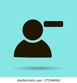 Vector icon of add friend contact. Add user sign icon. Avatar icon