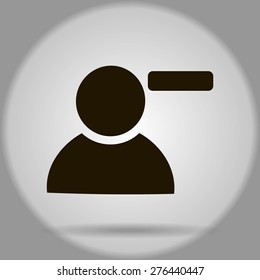 Vector icon of add friend contact. Add user sign icon. Avatar icon.