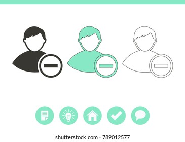 Vector icon of add friend contact. Add user sign icon. Avatar icon.