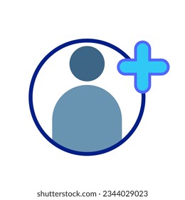 Vector icon with the addition of another client