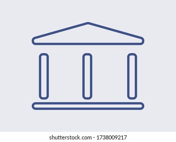 icono vector, edificio de administración, símbolo de casa