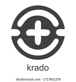 Vector icon with African Adinkra symbol  Krado