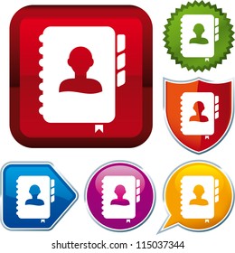 Vector icon: agenda