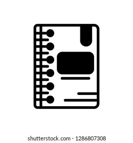Vector icon for agenda