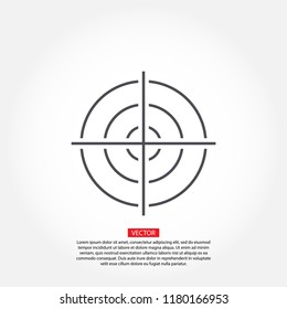 Vector icon aim 10 EPS