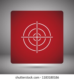 Vector icon aim 10 EPS