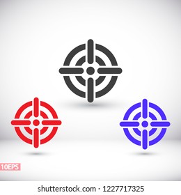 Vector icon aim 10 EPS