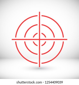 Vector icon aim 10 EPS