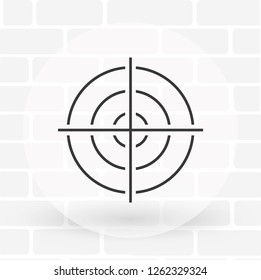 Vector icon aim 10 EPS