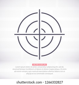 Vector icon aim 10 EPS