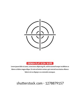 Vector icon aim 10 EPS