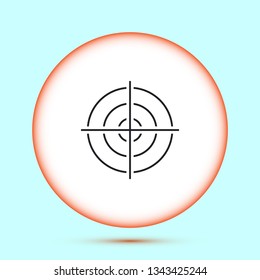 Vector icon aim 10 EPS