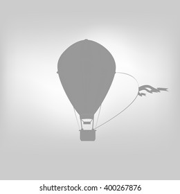 vector icon air baloon