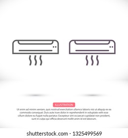 Vector icon air conditioning 10 EPS