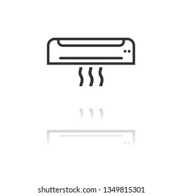 Vector icon air conditioning 10 EPS