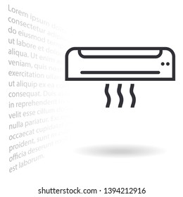 Vector icon air conditioning 10 EPS . Lorem Ipsum Illustration design