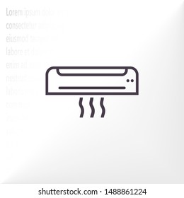 Vector icon air conditioning 10 EPS . Lorem Ipsum Illustration design