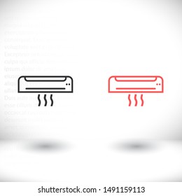 Vector icon air conditioning 10 EPS . Lorem Ipsum Illustration design