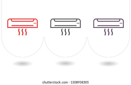 Vector icon air conditioning 10 EPS . Lorem Ipsum Illustration design