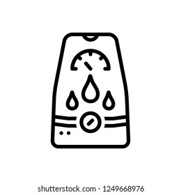 Vector icon for air dryer