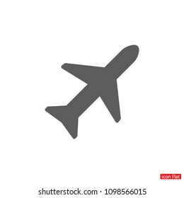 Vector icon airplane 10 EPS