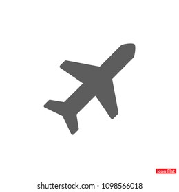 Vector icon airplane 10 EPS