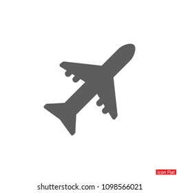 Vector icon airplane 10 EPS