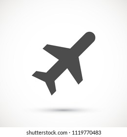 Vector icon airplane 10 EPS
