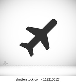 Vector icon airplane 10 EPS