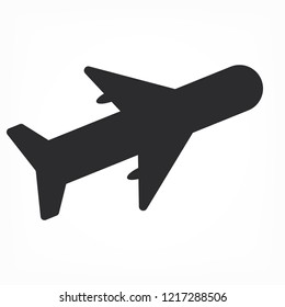 Vector icon airplane 10 EPS