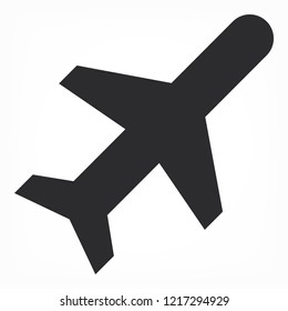 Vector icon airplane 10 EPS