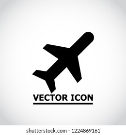 Vector icon airplane 10 EPS