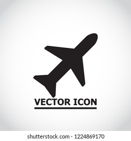 Vector icon airplane 10 EPS
