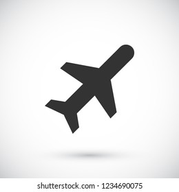 Vector icon airplane 10 EPS