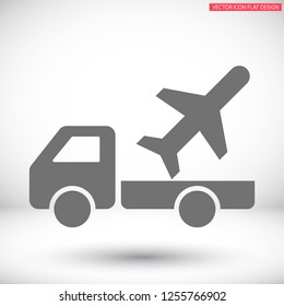 Vector icon airplane 10 EPS