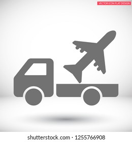 Vector icon airplane 10 EPS