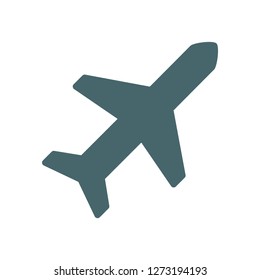 Vector icon airplane 10 EPS