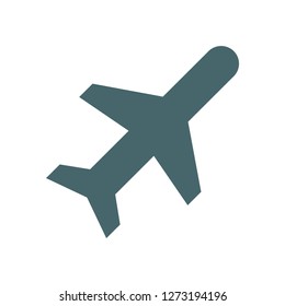 Vector icon airplane 10 EPS