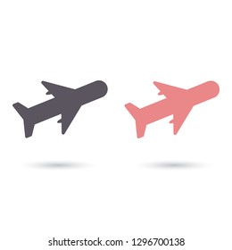 Vector icon airplane 10 EPS