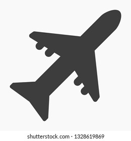 Vector icon airplane 10 EPS