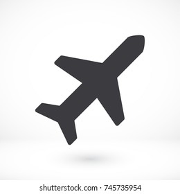 Vector icon airplane 10 EPS