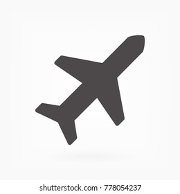 Vector icon airplane 10 EPS
