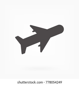 Vector icon airplane 10 EPS