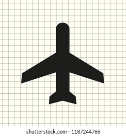 vector icon airplane