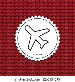vector icon airplane