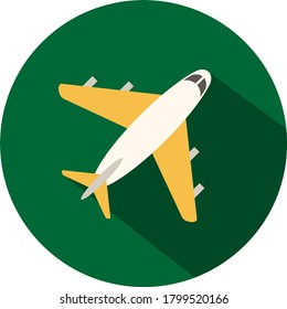 Icono vector del avión. Icono de avión. Icono de plano. Icono de viaje. Signo/símbolo del vector. Ilustración vectorial.