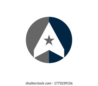 Vector icon of airplane, wing in negative space. Travel, extreme air sports, sky diving, handgliding logo templat