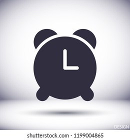 Vector icon alarm clock 10 EPS